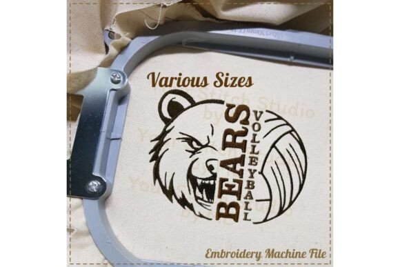 Bears Volleyball Embroidery Design Review