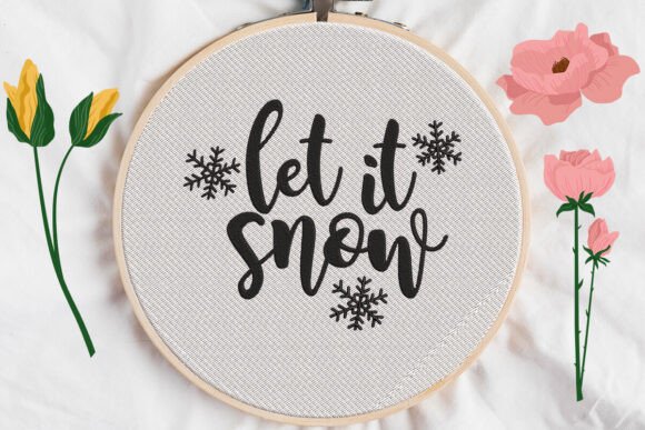 Let It Snow, Christmas Embroidery Review