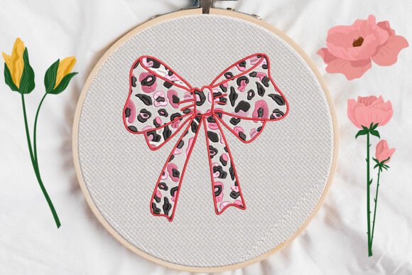 Pink Bow Embroidery Design Review