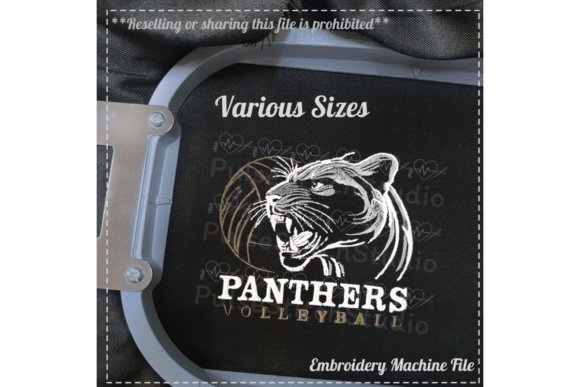 Reviewing Panther Volleyball Embroidery Design